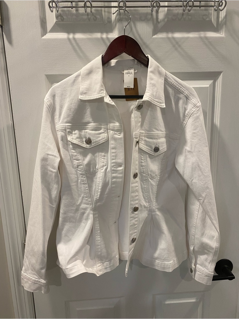 NWT Gap White Women's Denim Jacket - Medium